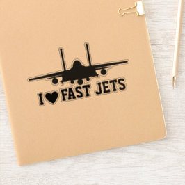 I Liebe Fast Jets Black Strike Eagle Aufkleber