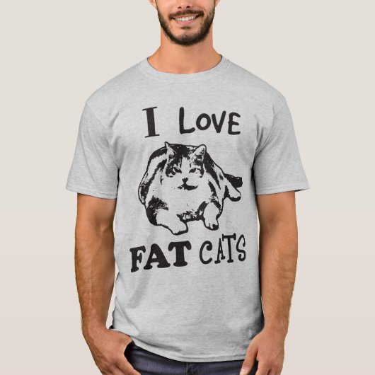 I LIEBE-FAT-KATZEN! T-Shirt (Vorderseite)