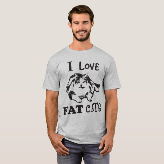 I LIEBE-FAT-KATZEN! T-Shirt (Vorne ganz)
