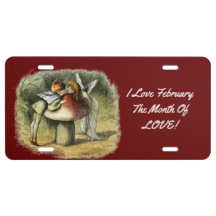 I Liebe Februar Lizenzschild