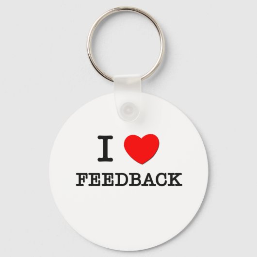 I Liebe Feedback Schlüsselanhänger (Vorderseite)