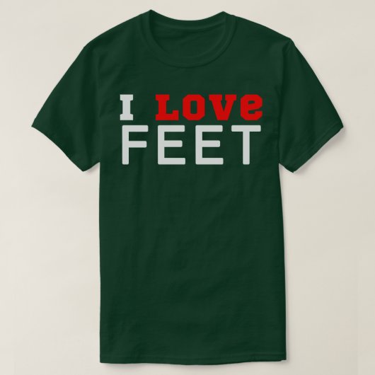I Liebe Feet T-Shirt (Design vorne)