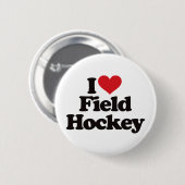 I Liebe-Feld-Hockey Button (Vorne & Hinten)
