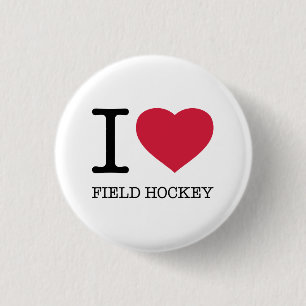 I LIEBE FELD HOCKEY BUTTON