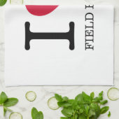 I LIEBE FELD HOCKEY GESCHIRRTUCH (Gefaltet)