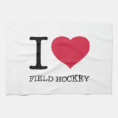 I LIEBE FELD HOCKEY GESCHIRRTUCH (Horizontal)