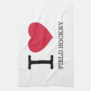 I LIEBE FELD HOCKEY GESCHIRRTUCH