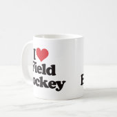 I Liebe-Feld-Hockey Kaffeetasse (Vorderseite Links)