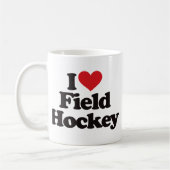 I Liebe-Feld-Hockey Kaffeetasse (Links)