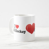 I Liebe-Feld-Hockey Kaffeetasse (Vorderseite Links)