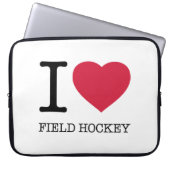 I LIEBE FELD HOCKEY LAPTOPSCHUTZHÜLLE (Vorderseite)