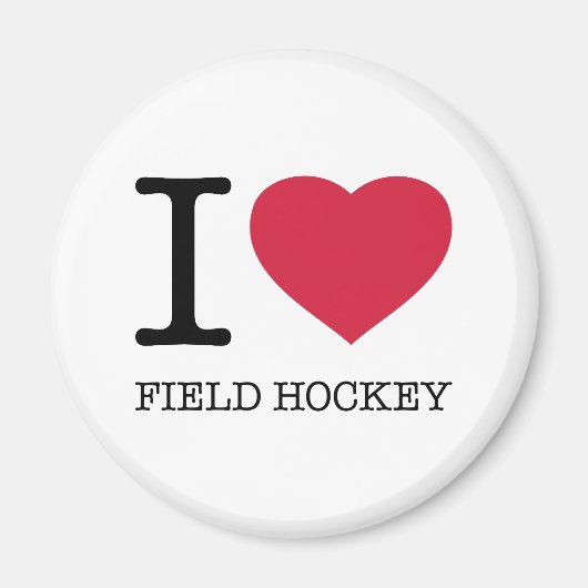 I LIEBE FELD HOCKEY MAGNET (Vorne)