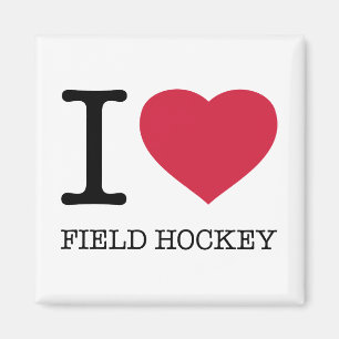 I LIEBE FELD HOCKEY MAGNET