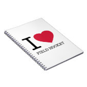 I LIEBE FELD HOCKEY NOTIZBLOCK (Rechte Seite)