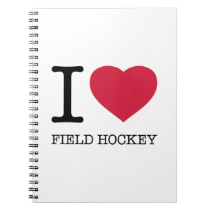 I LIEBE FELD HOCKEY NOTIZBLOCK