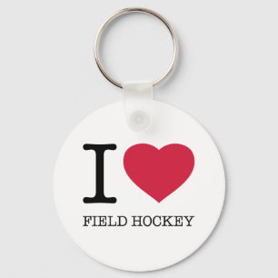 I LIEBE FELD HOCKEY SCHLÜSSELANHÄNGER