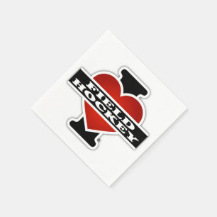 I Liebe-Feld-Hockey Serviette