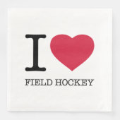 I LIEBE FELD HOCKEY SERVIETTE (Vorderseite)