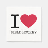 I LIEBE FELD HOCKEY SERVIETTE (Vorderseite)