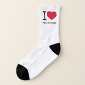 I LIEBE FELD HOCKEY SOCKEN (Links - Außen)