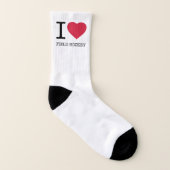 I LIEBE FELD HOCKEY SOCKEN (Rechts - Außen)
