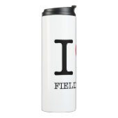 I LIEBE FELD HOCKEY THERMOSBECHER (Nach links gedreht)