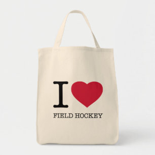 I LIEBE FELD HOCKEY TRAGETASCHE