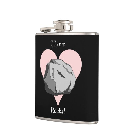 I Liebe-Felsen! Flachmann (Links)