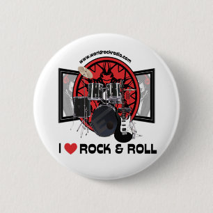 I Liebe-Felsen u. Rollenknopf Button