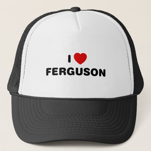 I Liebe Ferguson Missouri Truckerkappe (Vorderseite)