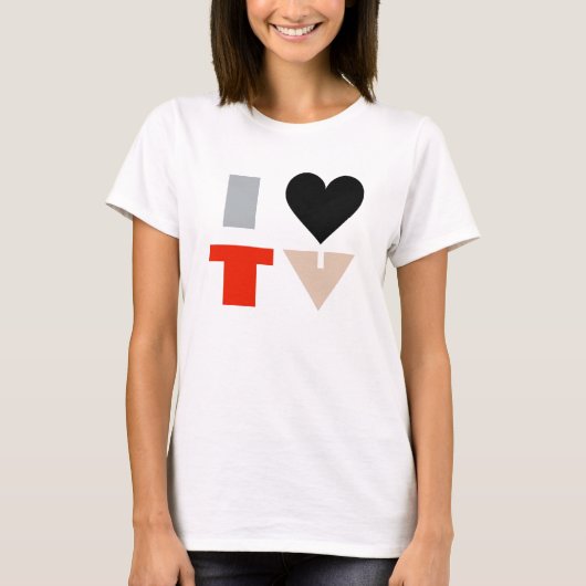 I LIEBE-FERNSEHEN T-Shirt (Vorderseite)