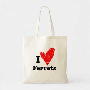 I Liebe Ferrets Tragetasche