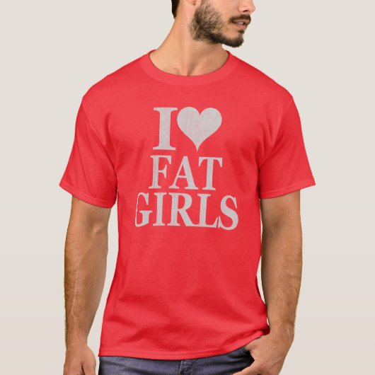 I Liebe Fett Girls - Ich fette Girls Shirt Hemd (Vorderseite)