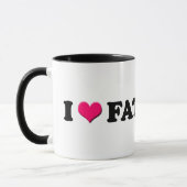 I Liebe-fette Mädchen - Kaffee-Tasse Tasse (Links)