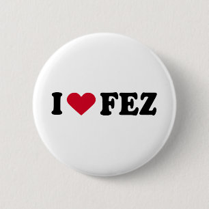 I LIEBE FEZ BUTTON
