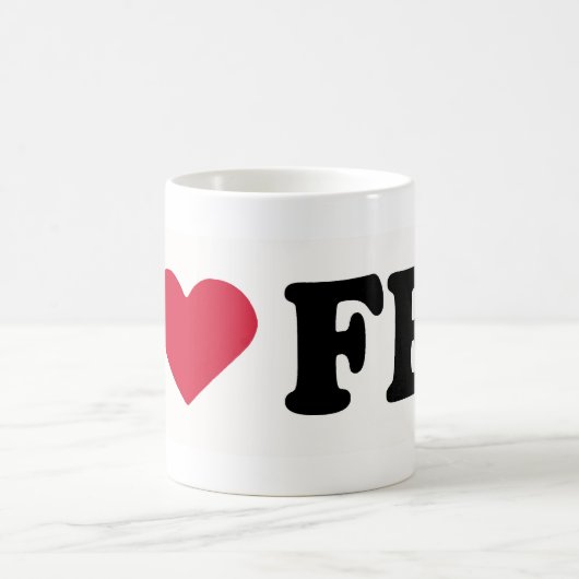 I LIEBE FEZ KAFFEETASSE (Mittel)