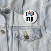 I Liebe Fidschi-Flagge Button (Beispiel)