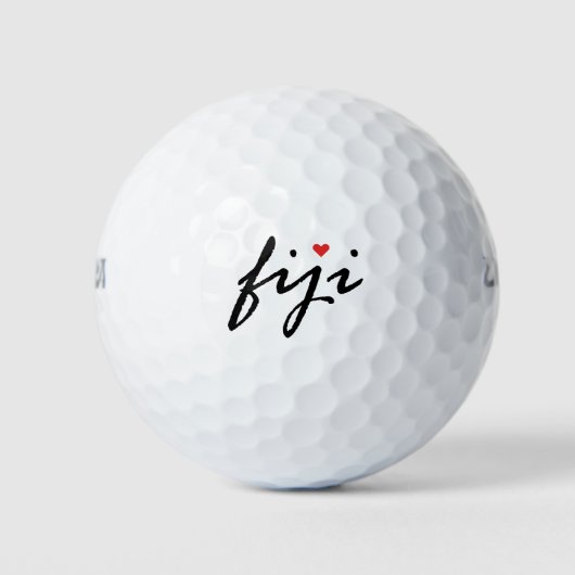 I Liebe Fidschi Golfball (Vorderseite)