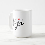 I Liebe Fidschi Kaffeetasse (Vorderseite Links)