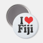I Liebe Fidschi Magnet (Vorderseite/Rückseite)