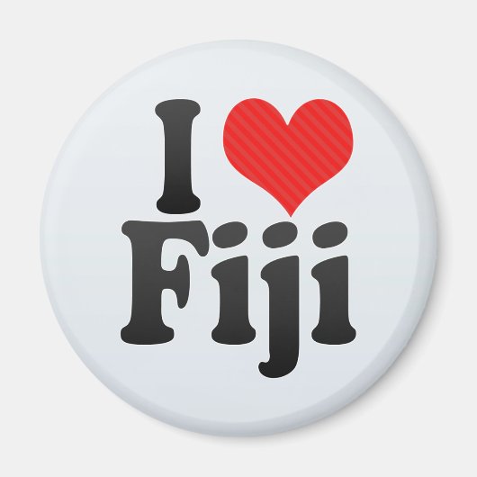 I Liebe Fidschi Magnet (Vorne)