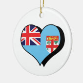 I Liebe Fidschi-Ornament Keramikornament (Links)