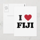 I Liebe Fidschi Postkarte (Vorne/Hinten)
