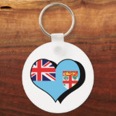 I Liebe Fidschi-Schlüsselanhänger Schlüsselanhänger (Vorderseite)