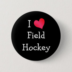 I Liebe Field Hockey Button
