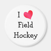 I Liebe Field Hockey Magnet (Vorne)