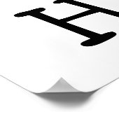 I Liebe Field Hockey Poster (Ecke)