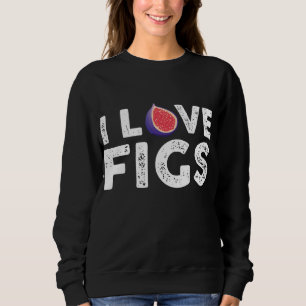 I Liebe Figoutfit vegetarische Abb. Pflanze Sweatshirt