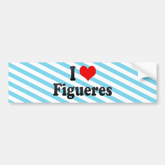 I Liebe Figueres, Spanien Autoaufkleber (Vorne)