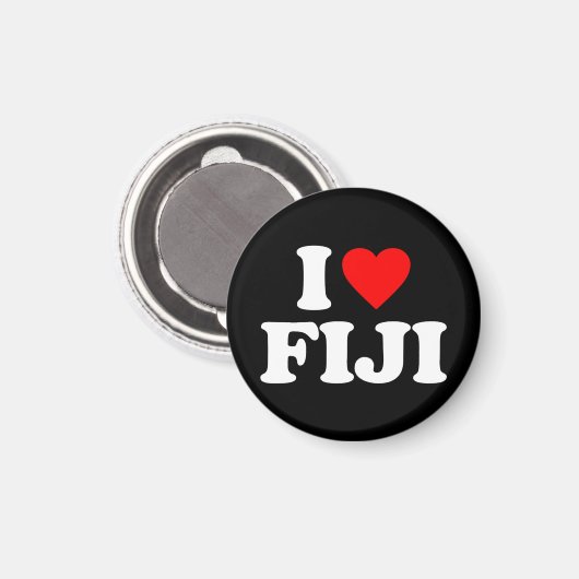 I LIEBE FIJI MAGNET (Vorderseite/Rückseite)